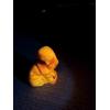 Image 5 : Adorable Degenhart Uranium Glass Dog Figurine - Butterscotch Slag - ~2.5 inches