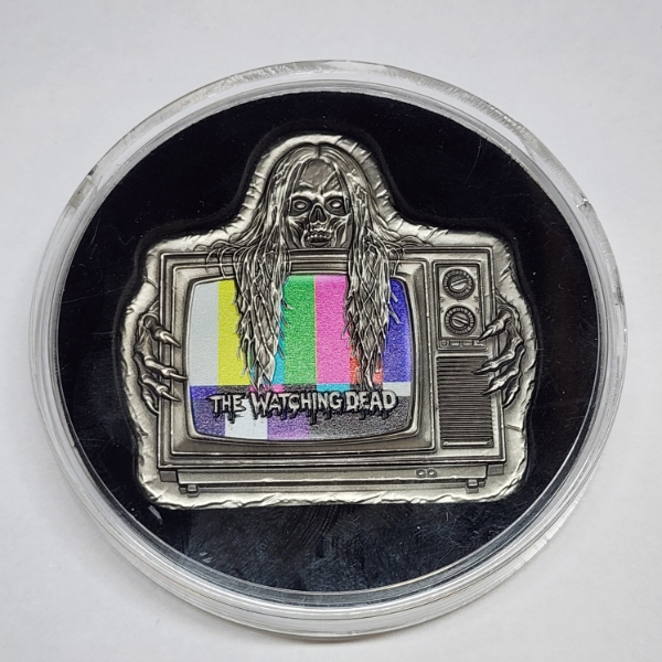 Unique 2026 Republic of Liberia One Dollar "The Watching Dead" Coin in Capsule 