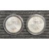 Image 1 : Lot of 2 American Silver Eagles.  Both Year 2000.