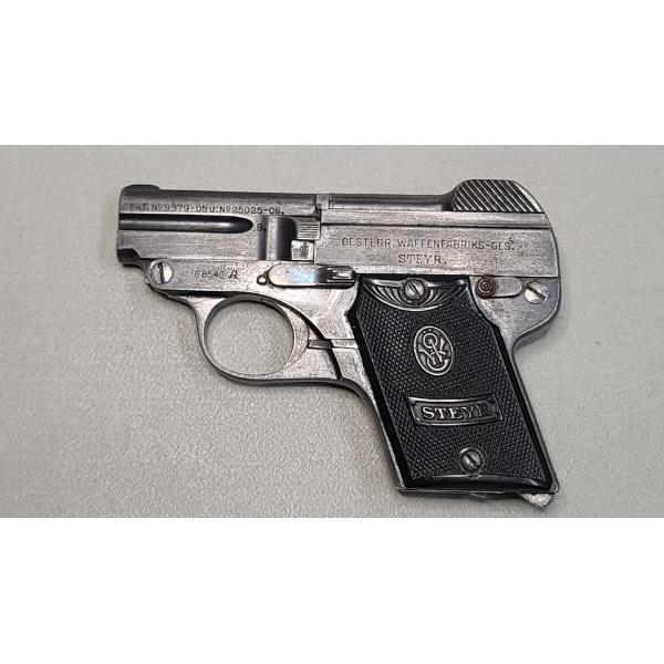 Steyr Piper Model 1909 Serial Number 68546 Single Load / Semi Auto Austrian Pistol World War I Era