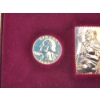 Image 5 : George Washington 250-Year Commemorative 24K Gold-Plated Coins and Stamp Set w/ COA