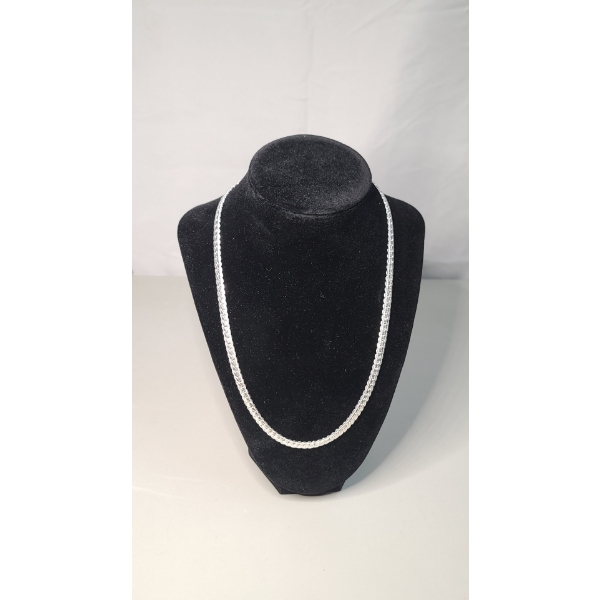 Sterling Silver 20" Heavy Curb Link Style Chain - Weight: 25.2g