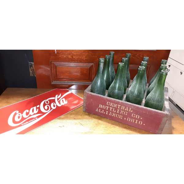 Alliance Local Advertising - Central Bottling - Crate & Bottles + COKE Wave Decal - See Pics