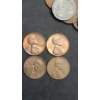 Image 6 : Assorted Unsearched Lincoln Wheat Cents & (4) Assorted Copper Lincoln Cents - Face Value: $0.99