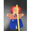 Image 9 : Raggedy Ann Collectibles - Raggedy Andy Hand Puppet - Plaster Chalkware Raggedy Andy and Ann Faces 