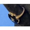 Image 3 : Vintage 10K Marquise-Cut Black Onyx And Diamond Ring - Size 6 - Weight: 3.1g