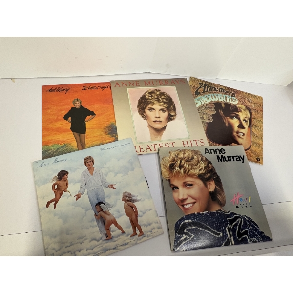 5 Anne Murray Records - Greatest Hits - Heart over Mind - Snowbird & More