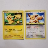 Image 1 : Two Vintage Pokemon Trading Cards ~ Pikachu 27/111 & Eevee 80/111