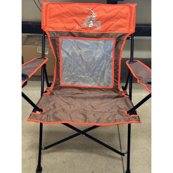 NFL Cleveland Browns Game Changer Tail Gate Chair w/2 Cup Holders - Brand New In The Chair Holder