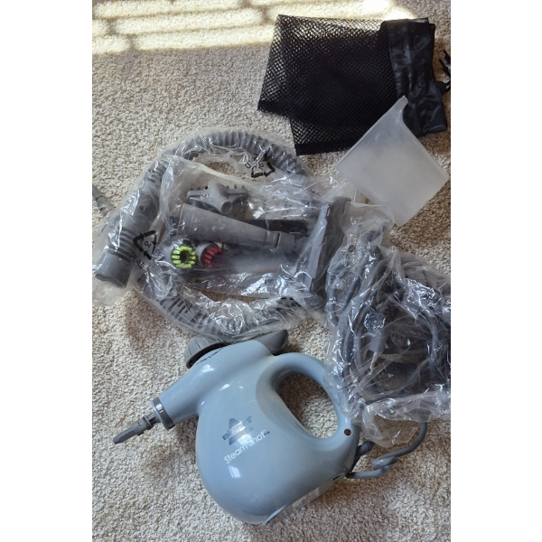 PICKUP IN CANTON -Bissel "Steam Shot" Home Steamer With Attachments Working Nicely