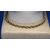 Image 1 : 14K Yellow Gold 10" Twisted Rope Bracelet - Weight: 6.7g