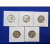 Image 1 : 5 Silver Washington Quarters Assorted Years FV: $1.25