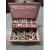 Image 1 : Vintage Pink 11''x8'' Jewelry Box With Contents