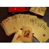 Image 1 : Brand New Full Deck Of 24k 999 Gold Foil Playing Cards Including The Jokers & Special Mahogany Case