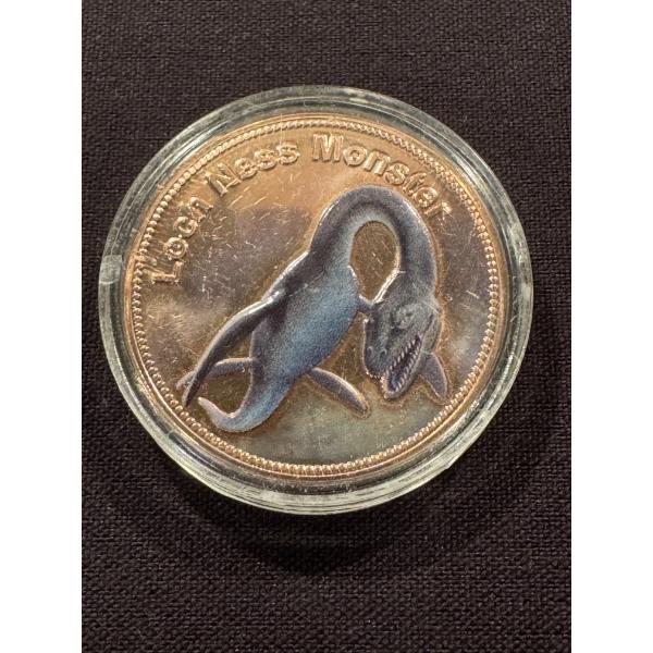 Loch Ness Monster Colorized 1 oz .999 Fine Copper Round Coin - Brilliant Uncirculated - Limited Edit