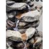 Image 3 : New In Box- Alpine 14'' Fiberglass Rainforest Rock LED Lighted Tabletop Fountain 14''x8''x9''
