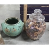 Image 7 : Vintage Collectables Including Wood Crate, Cloth Baby Books, Scissors Group, Pottery & More