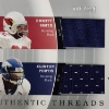 Image 2 : Upper Deck Double Jersey Patch Card Ft. Emmitt Smith & Clinton Portis Jersey Patches in One Card!