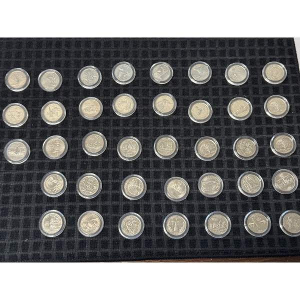 Unique Lot Of 38 State Quarters - Mint Condition