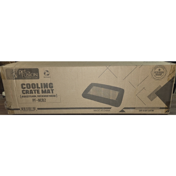 Pet Fusion Cooling Crate Mat - 40x27x4 - Gray