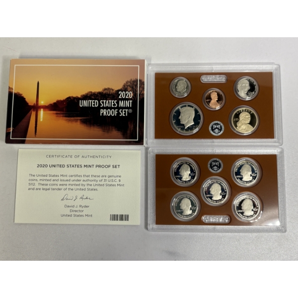 2020 United States Mint Proof Set, FV $2.91