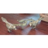 Image 3 : Vintage Metal Table Decor  - White Metal Birds &  Brass Pheasants