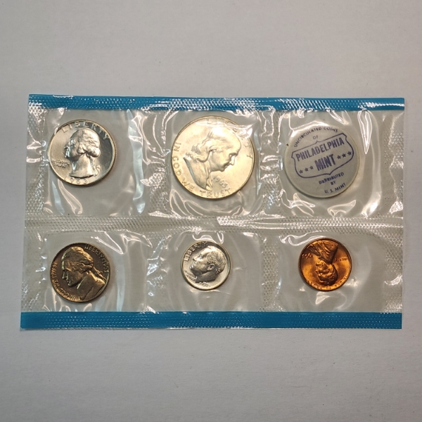 1963 Uncirculated Coin Set: 90% Silver Half Dollar, Quarter, Dime - Philadelphia Mint