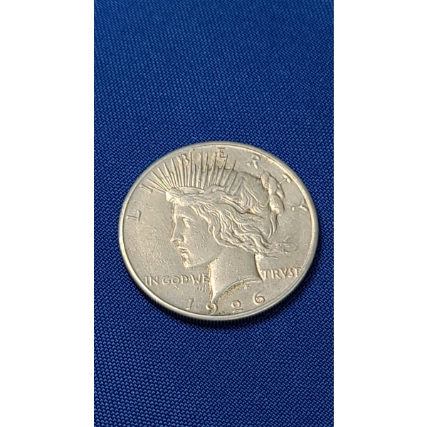 1926-S Silver Peace Dollar - Great Details!