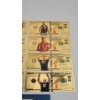 Image 3 : (8) Cold Stone Steve Austin 24K Gold Foil Banknotes Set w/ COA