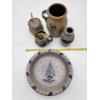Image 9 : Assortment of Vintage Rowe Pottery Works Inc. Pieces Including: Plates, Vase, Honey Pot, & More!