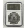 Image 2 : 2004 United States American Silver Eagle .999 Fine Silver Troy Ounce Coin - Graded NGC - MS 69