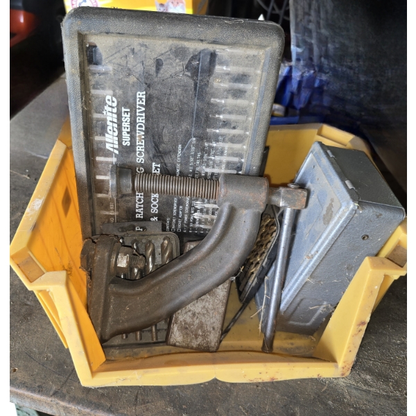 Assorted Clamps, Drill Bits and More