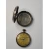 Image 6 : Vintage Zentra Mechanical .800 Silver Pocket Watch With Erreff Pocketwatch Case - Ticks
