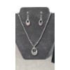 Image 2 : Hematite Necklace & (2) Matching Hematite Earring Sets
