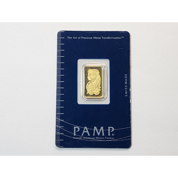 5-gram PAMP Swiss 999.9 Fine Gold Bar - Certified in Sealed Package