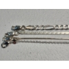 Image 5 : Sterling Silver Bracelet and Necklaces, Including Blue-Stone Pendant - TW: 18.7g