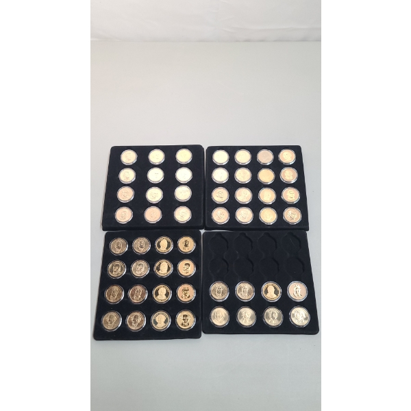 Collection Of Presidential Dollars With Proofs & Reverse Proofs - Face Value: $52