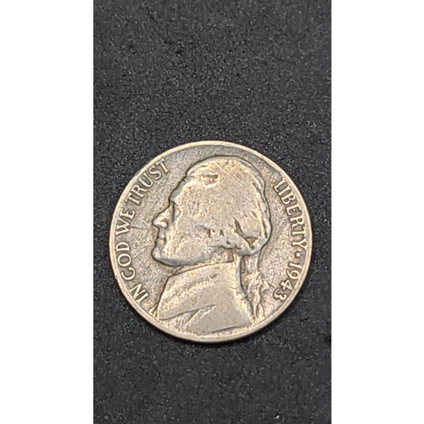 1943-P 35% Silver War-Time Jefferson Nickel 