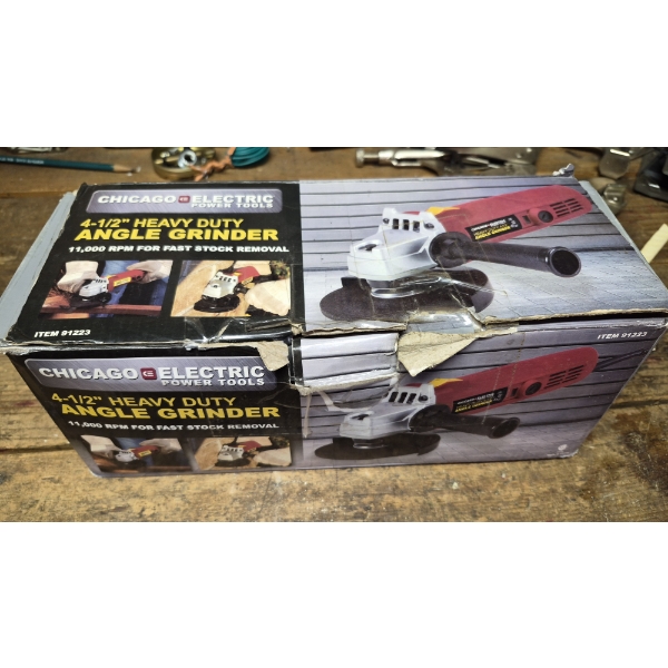 PICKUP IN CANTON -  Chicago Electric Like New Angle Grinder - Working