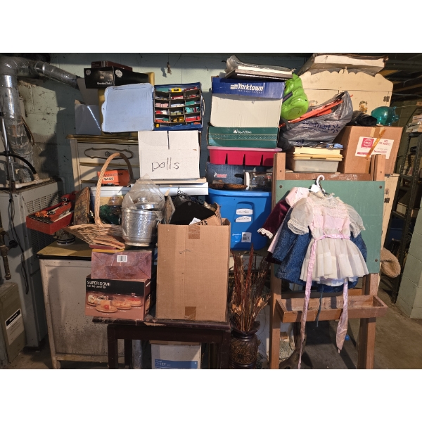 *Pick Up At Louisville Home - No Shipping Available* Vintage Toys, Wood Side Table, Easel, Vintage C