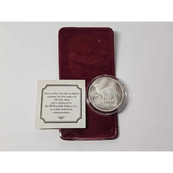 RJ Reynolds "Camels Are Coming!" Commemorative 1 oz Fine Silver Round