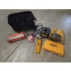 Image 1 : Small Canvas Husky Tool Bag, New DeWalt 14.4V Battery, Charger, Saw Blades In Case, 7 Pc Wrench Set 