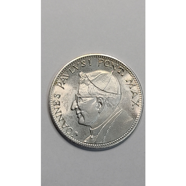 JOANNES PAVLVSI PONT. MAX Vatican Roma Silverplated Medal 