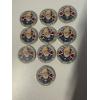 Image 1 : American Civil War Anniversary Coins - Set of 10 - General Robert E. Lee - Confederate States