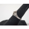 Image 2 : Sterling Silver Flower Ring - Size 5 - TW: 2.1g