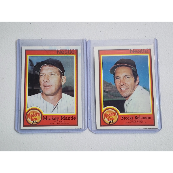 Misprint Error Cards: 1987 Topps Mickey Mantle & Brooks Robinson