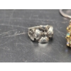Image 2 : Assorted Jewelry - Watch Band - Brooch - Earrings - Clip on Earrings - 3 Rings - Necklace Charm 