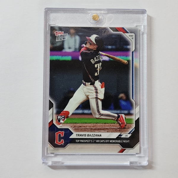 2026 Topps Now Travis Bazzana Rookie Card RC #176 1st Career HR Cleveland Guardians