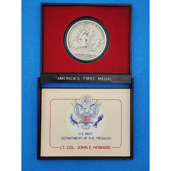 U.S. Department of the Treasury "Americas First Medals" LT. COL. John E. Howard Pewter Medal
