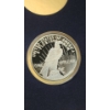Image 3 : .999 Fine Silver 1934 Peace Dollar Copy Coin Weighing 27 Grams In Display Box 